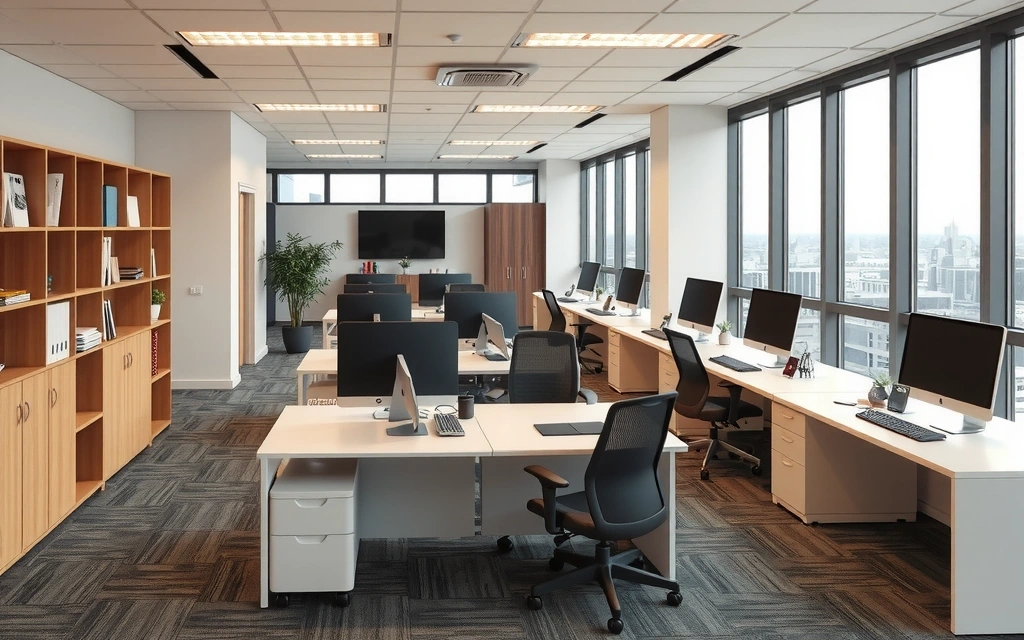 Moderní čistá kancelář