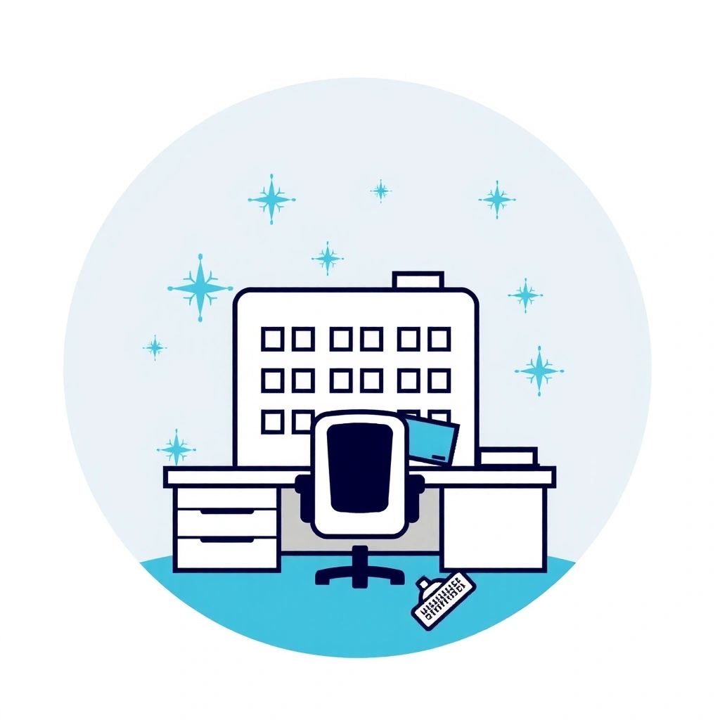 Ikona pro úklid kanceláří